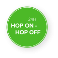 Desktop Störer Hop on hop off 24 Std grün rund